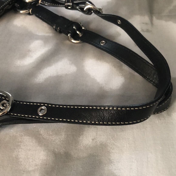 COACH SIGNATURE WOVEN JACQUARD BLACK/GRAY BAG👜 - Picture 7 of 9